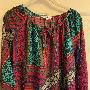 JACK multicolor print blouse in XS